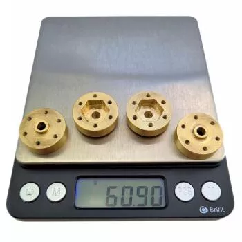 4 pieces crawler wheel spacers with a total weight of 60 grams